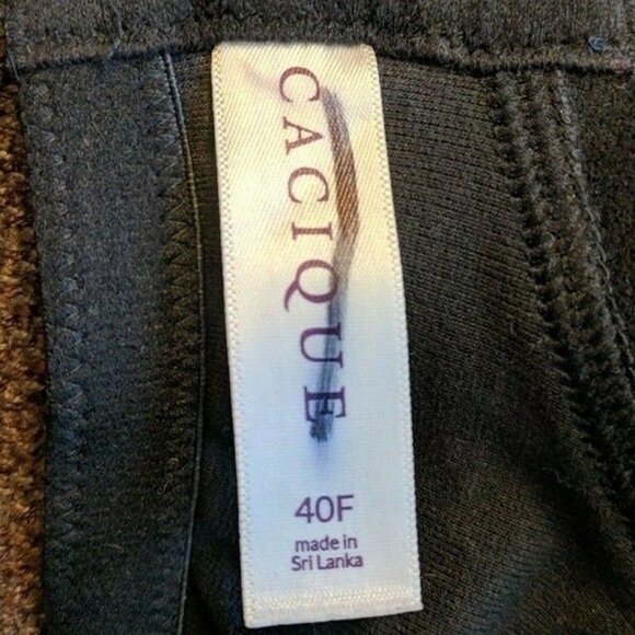 Lane Bryant Cacique Womens Bra Plus Size 40F Plunge Black Cotton Blend - Picture 2 of 6